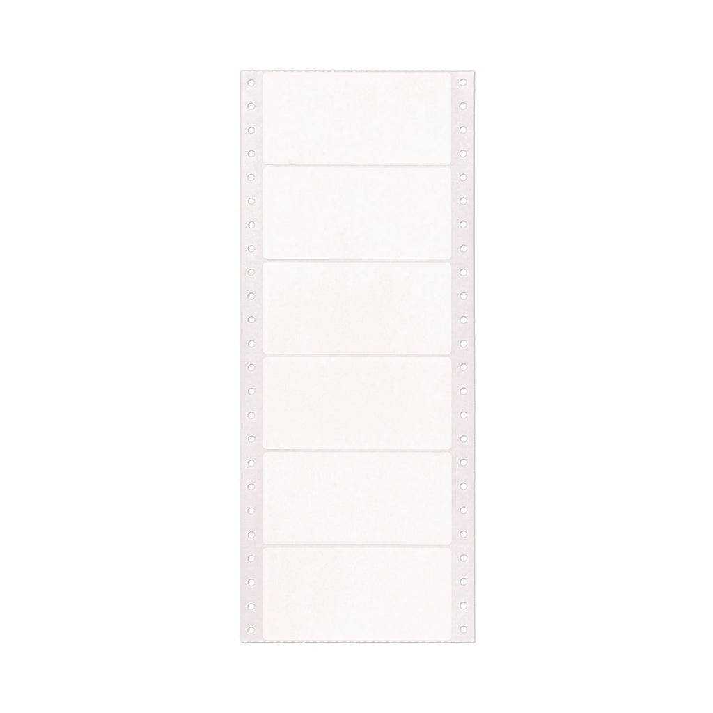 Dot Matrix Printer Mailing Labels, Pin-Fed Printers, 1.94 x 4, White, 5,000/Box