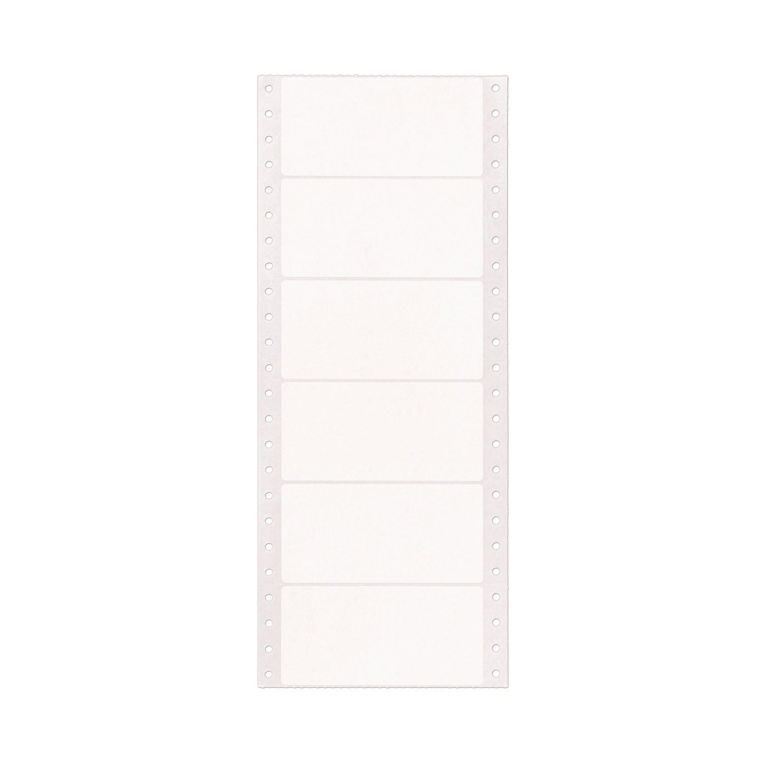 Dot Matrix Printer Mailing Labels, Pin-Fed Printers, 1.94 x 4, White, 5,000/Box