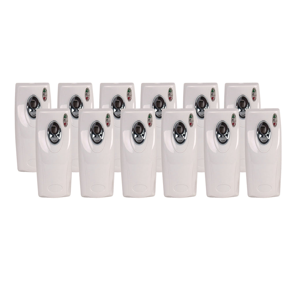 Metered Air Freshener Dispenser, 9.5" x 3.5" x 3.75", White, 12/Carton