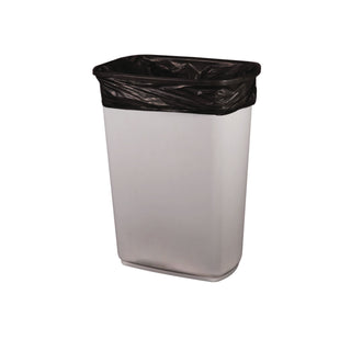 High-Density Coreless Can Liners, 8-10Gal, 8Mic, 24x24, Black,50Bags/Rl,20Rls/Ct