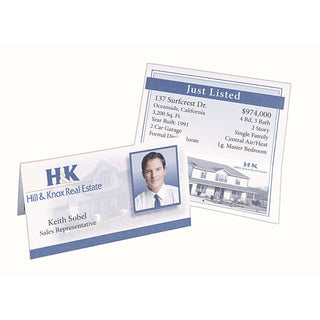 Small Tent Card, White, 2 x 3.5, 4 Cards/Sheet, 40 Sheets/Pack