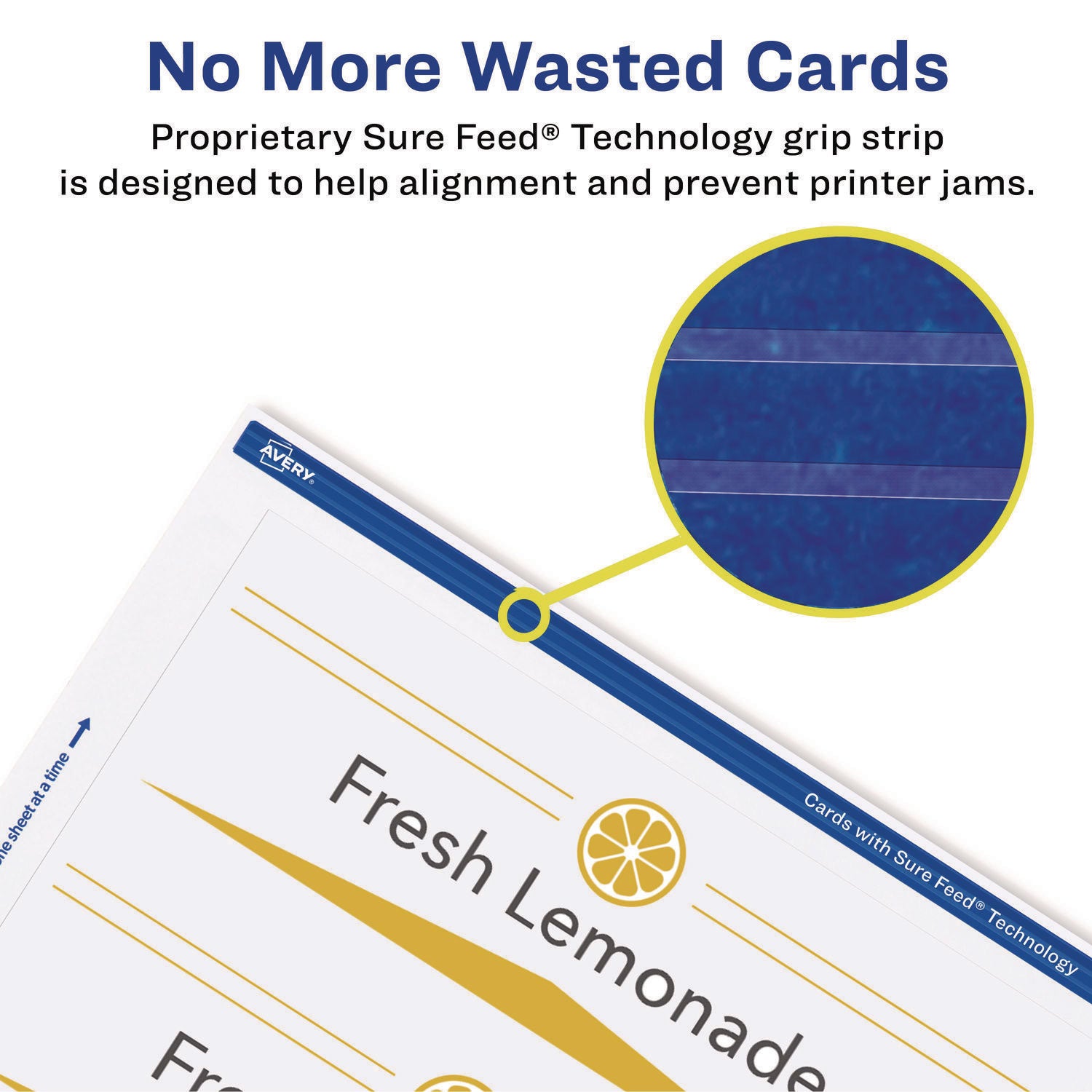 Medium Embossed Tent Cards, White, 2.5 x 8.5, 2 Cards/Sheet, 50 Sheets/Box