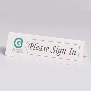 Medium Embossed Tent Cards, White, 2.5 x 8.5, 2 Cards/Sheet, 50 Sheets/Box