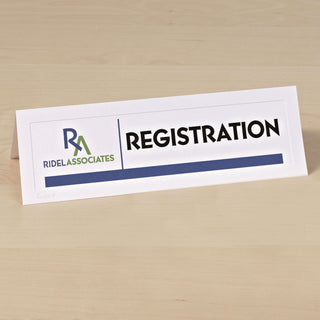Large Embossed Tent Card, White, 3.5 x 11, 1 Card/Sheet, 50 Sheets/Box