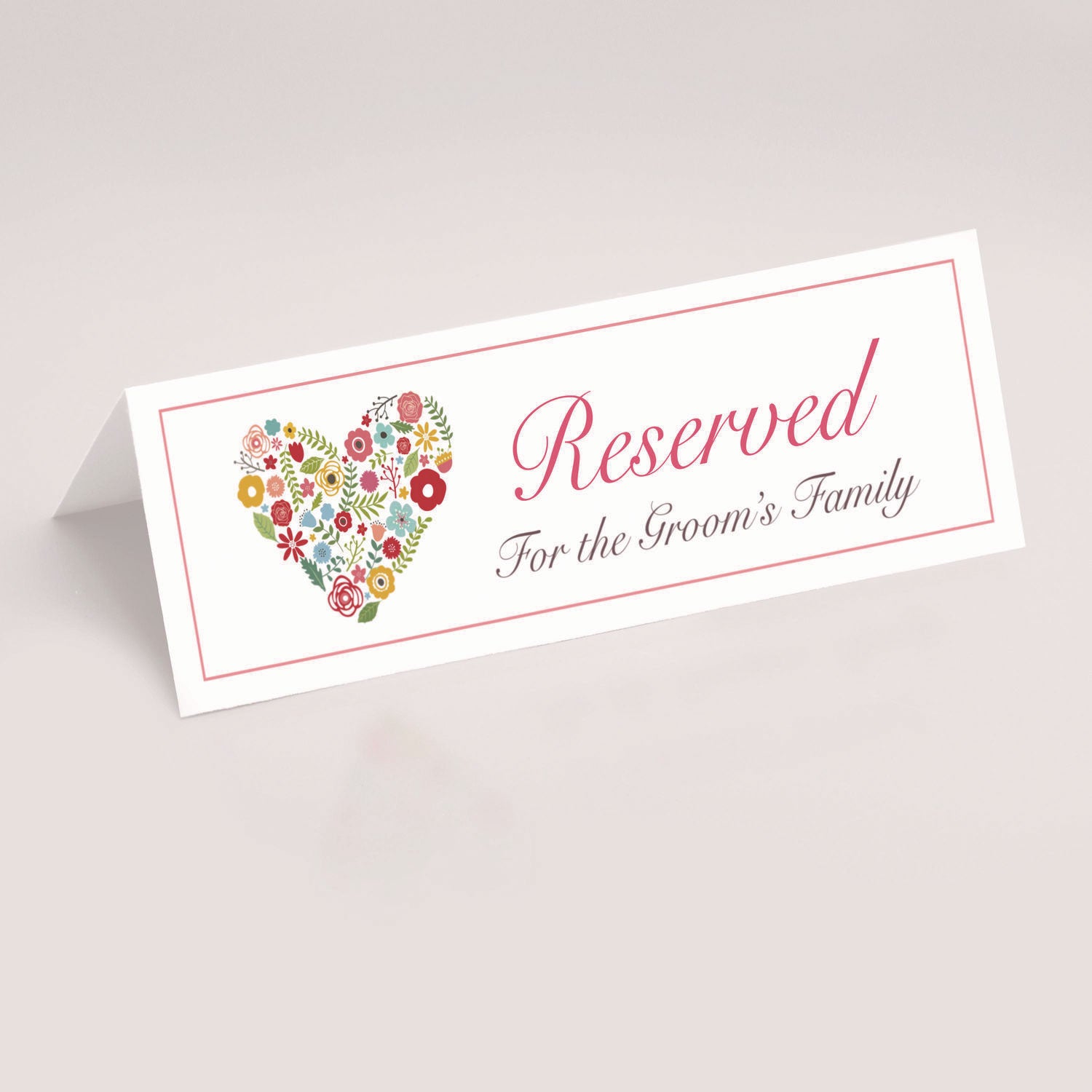 Large Embossed Tent Card, White, 3.5 x 11, 1 Card/Sheet, 50 Sheets/Box
