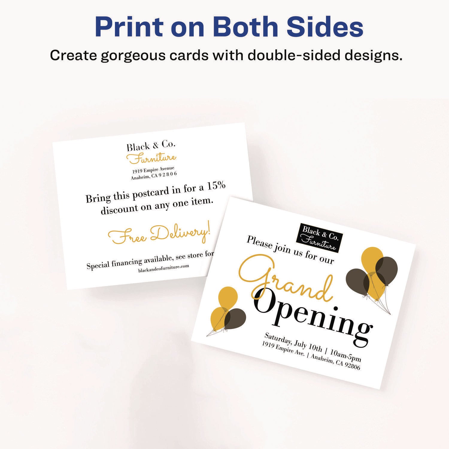 Printable Postcards, Laser, 80 lb, 4 x 6, Uncoated White, 100 Cards, 2/Cards/Sheet, 50 Sheets/Box