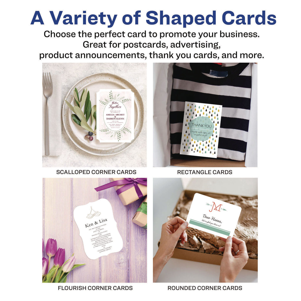 Printable Postcards, Laser, 80 lb, 4.25 x 5.5, Uncoated White, 200 Cards, 4 Cards/Sheet, 50 Sheets/Box