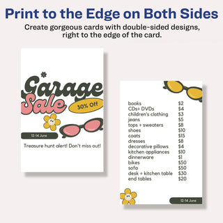Printable Postcards, Laser, 80 lb, 4 x 6, Uncoated White, 80 Cards, 2 Cards/Sheet, 40 Sheets/Box