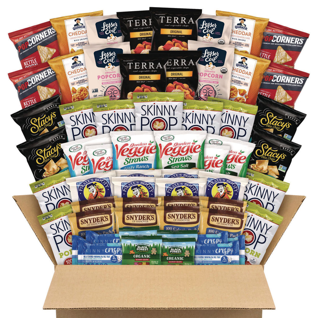 Big Healthy Snack Box, 61 Assorted Snacks/Box, Ships in 1-3 Business Days