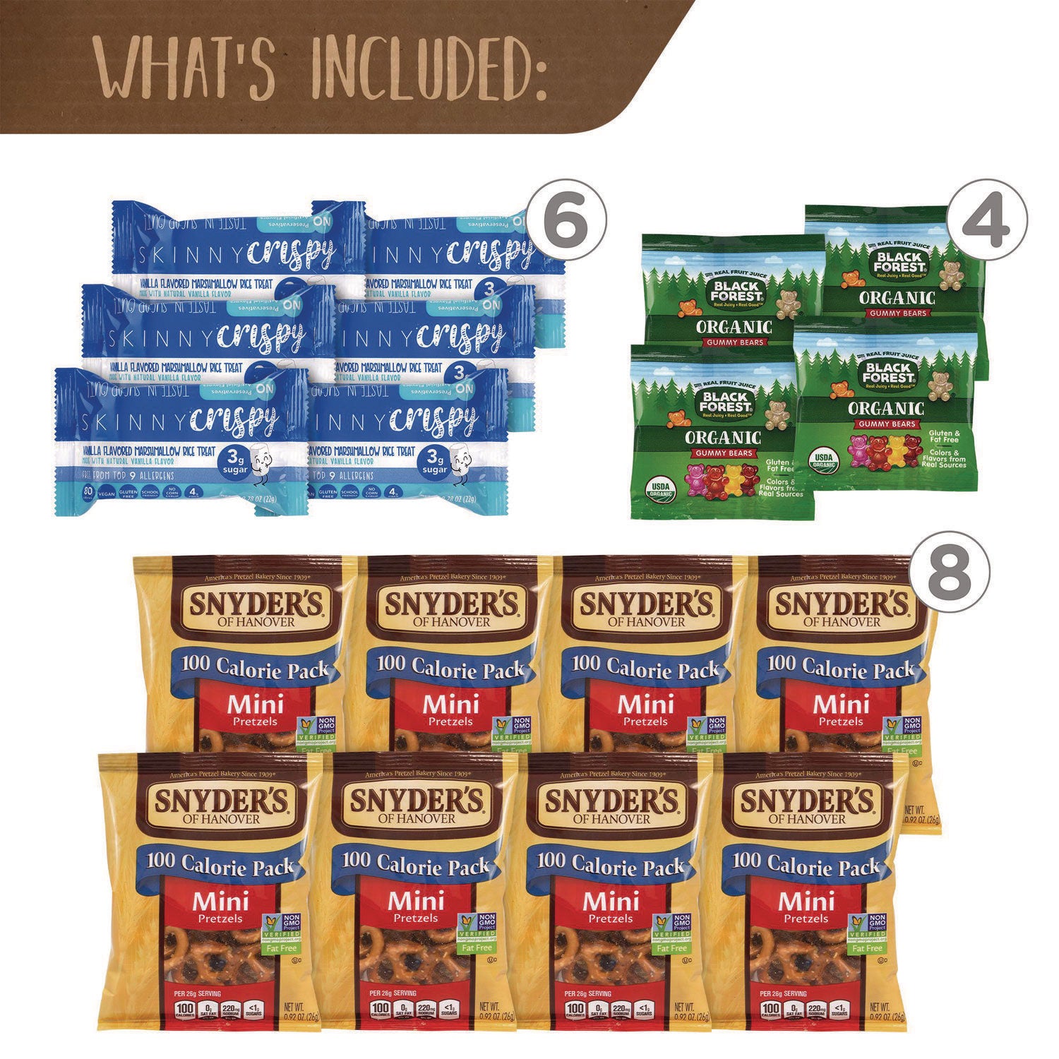 Big Healthy Snack Box, 61 Assorted Snacks/Box, Ships in 1-3 Business Days