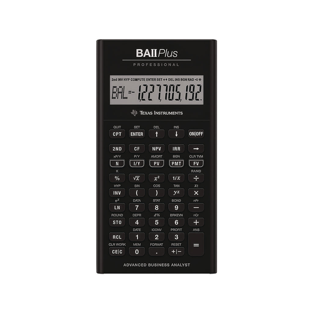 BAIIPlus PRO Financial Calculator, 10-Digit LCD