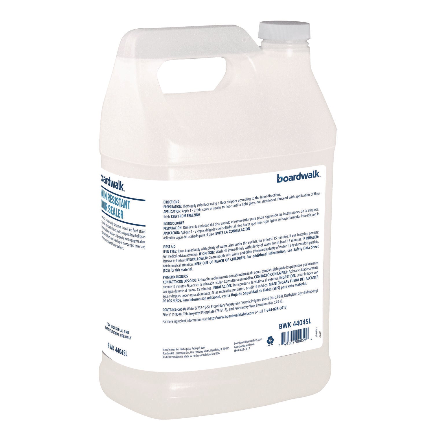 Stain Resistant Floor Sealer, 1 gal Bottle, 4/Carton