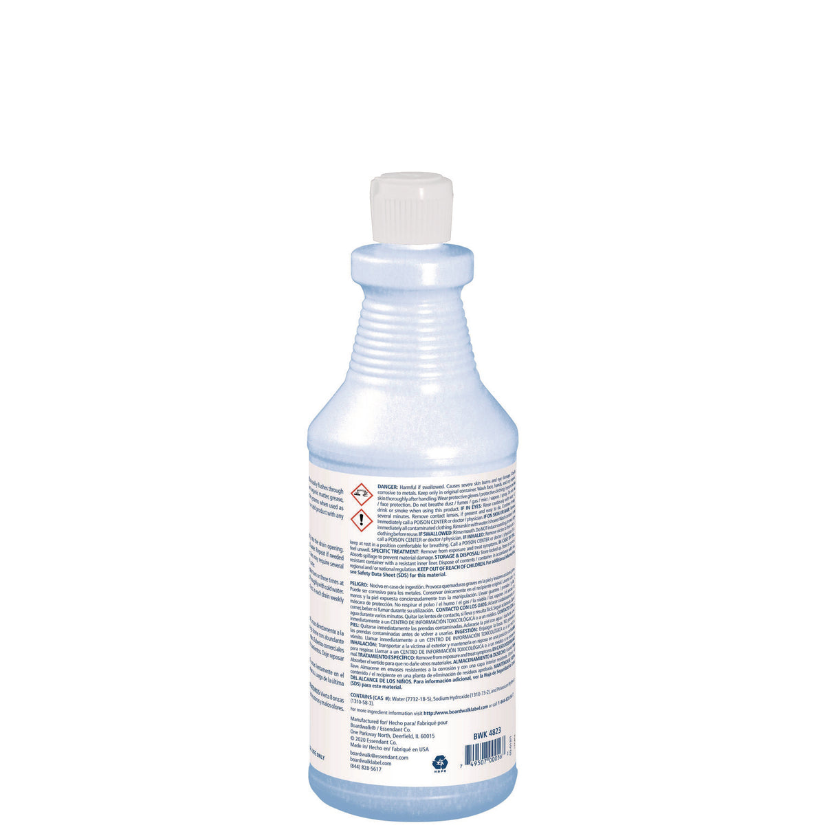 Industrial Strength Alkaline Drain Cleaner, 32 oz Bottle, 12/Carton
