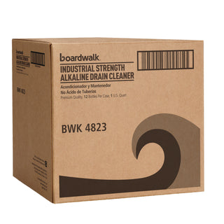 Industrial Strength Alkaline Drain Cleaner, 32 oz Bottle, 12/Carton