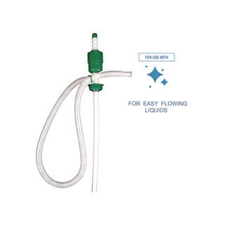 Drum Pump, 5 gpm, Plastic, 46" Tall, Clear, 46