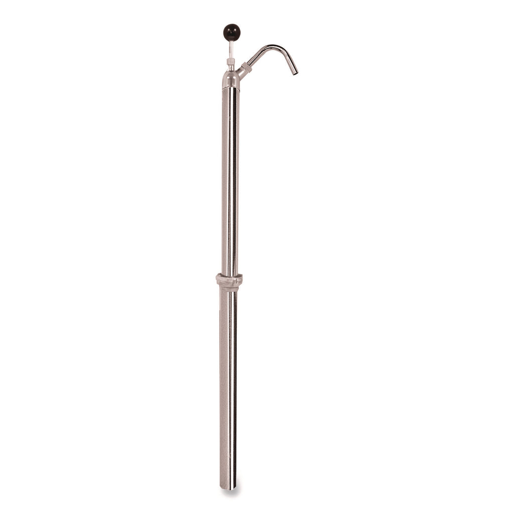 Bottle Pump, 22 oz/Pump, Steel, 42.5" Tall, Chrome