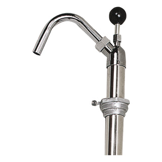 Bottle Pump, 22 oz/Pump, Steel, 42.5" Tall, Chrome