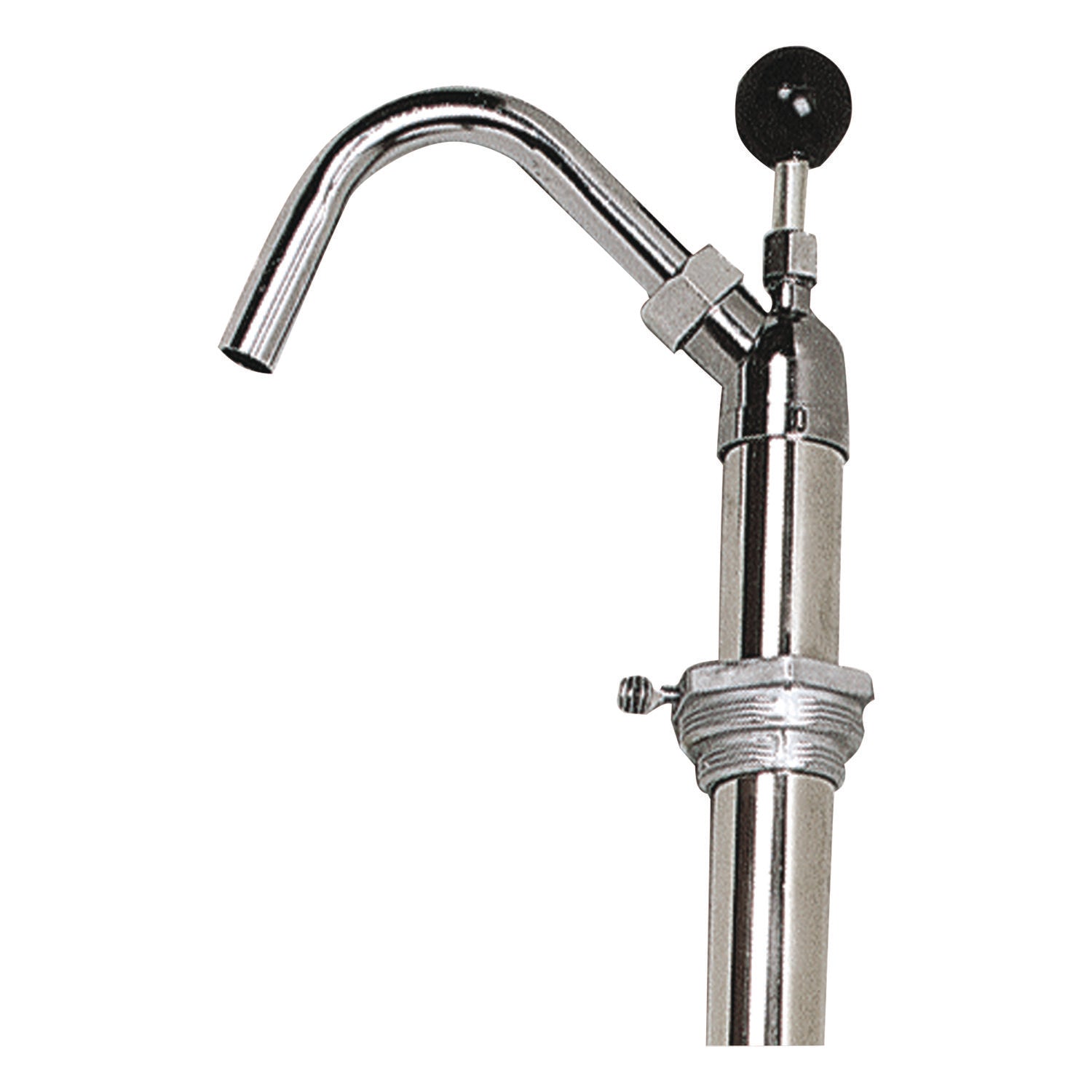Bottle Pump, 22 oz/Pump, Steel, 42.5" Tall, Chrome