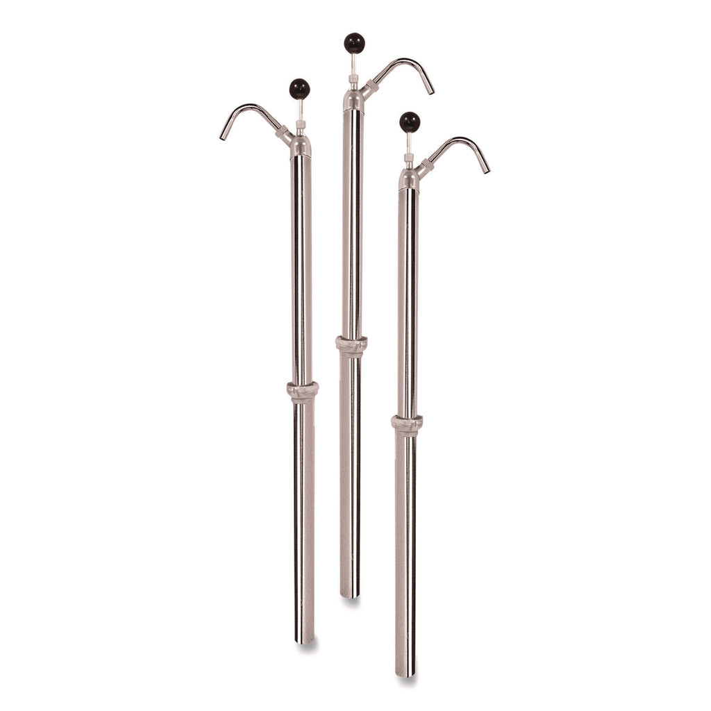 Bottle Pump, 22 oz/Pump, Steel, 42.5" Tall, Chrome, 6/Carton