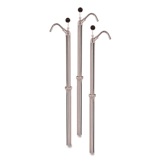 Bottle Pump, 22 oz/Pump, Steel, 42.5" Tall, Chrome, 6/Carton