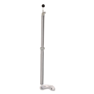 Bottle Pump, 22 oz/Pump, Steel, 42.5" Tall, Chrome, 6/Carton