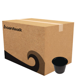 Souffle/Portion Cups, 5.5 oz Polypropylene, Black, 2,500/Carton