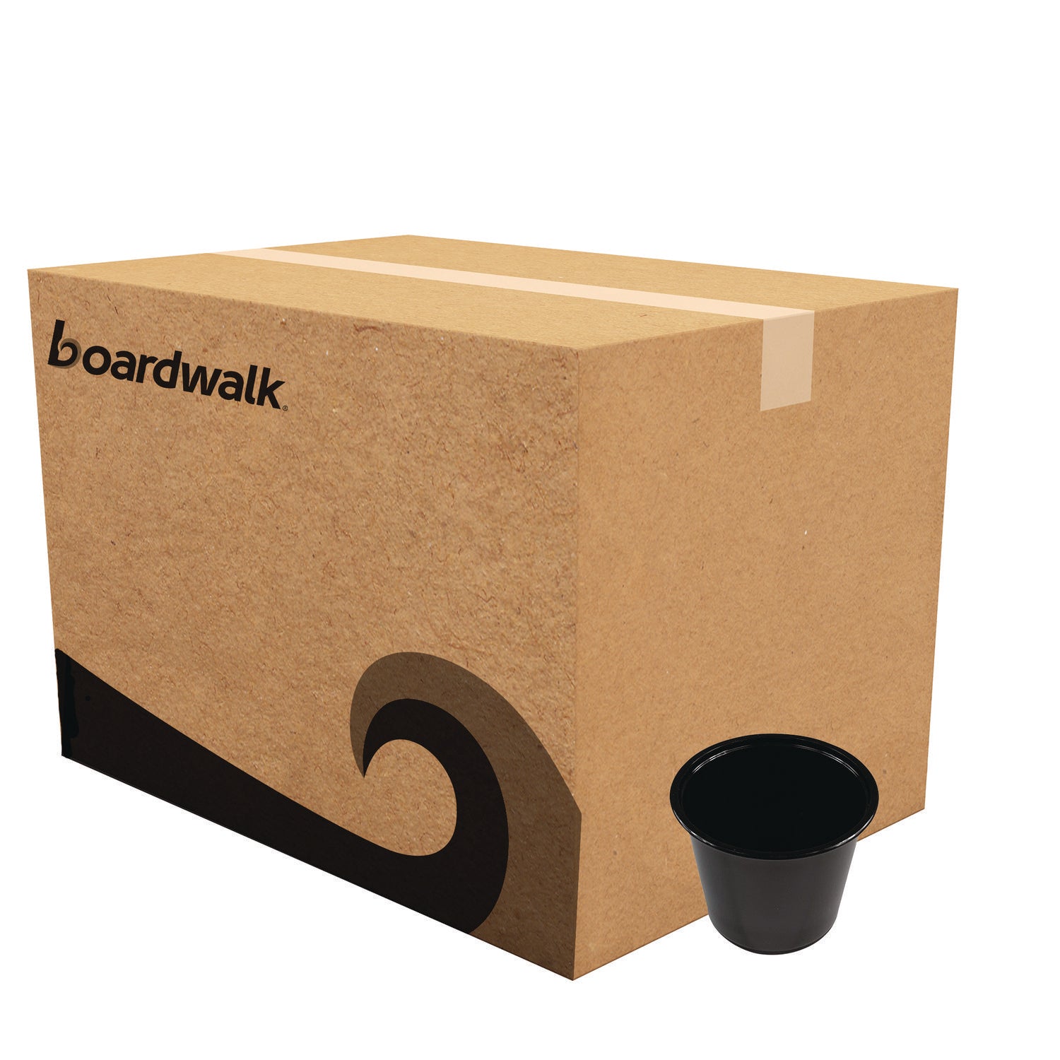Souffle/Portion Cups, 5.5 oz Polypropylene, Black, 2,500/Carton