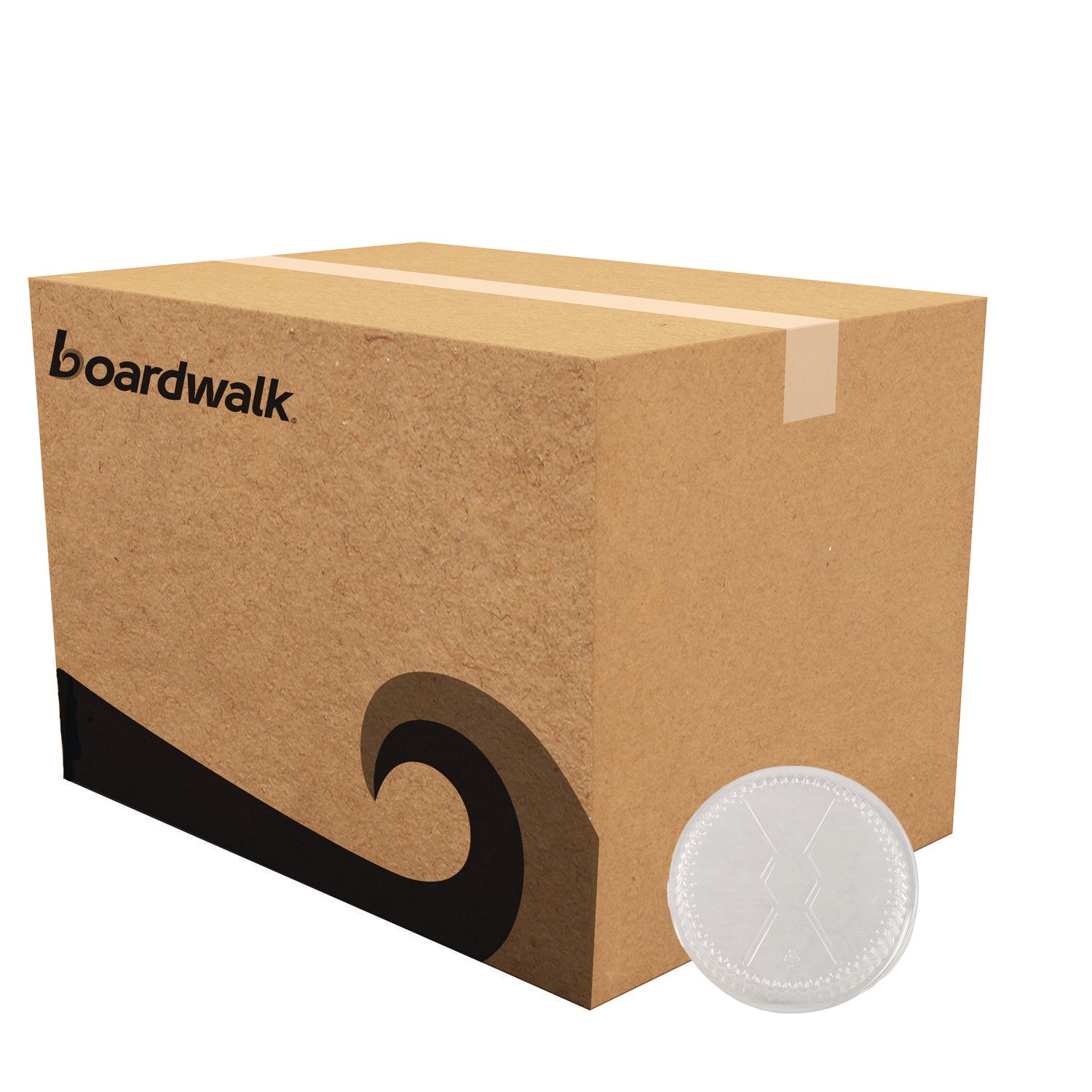Round Aluminum To-Go Container Lids, Dome Lid, 7", Clear, Plastic, 500/Carton