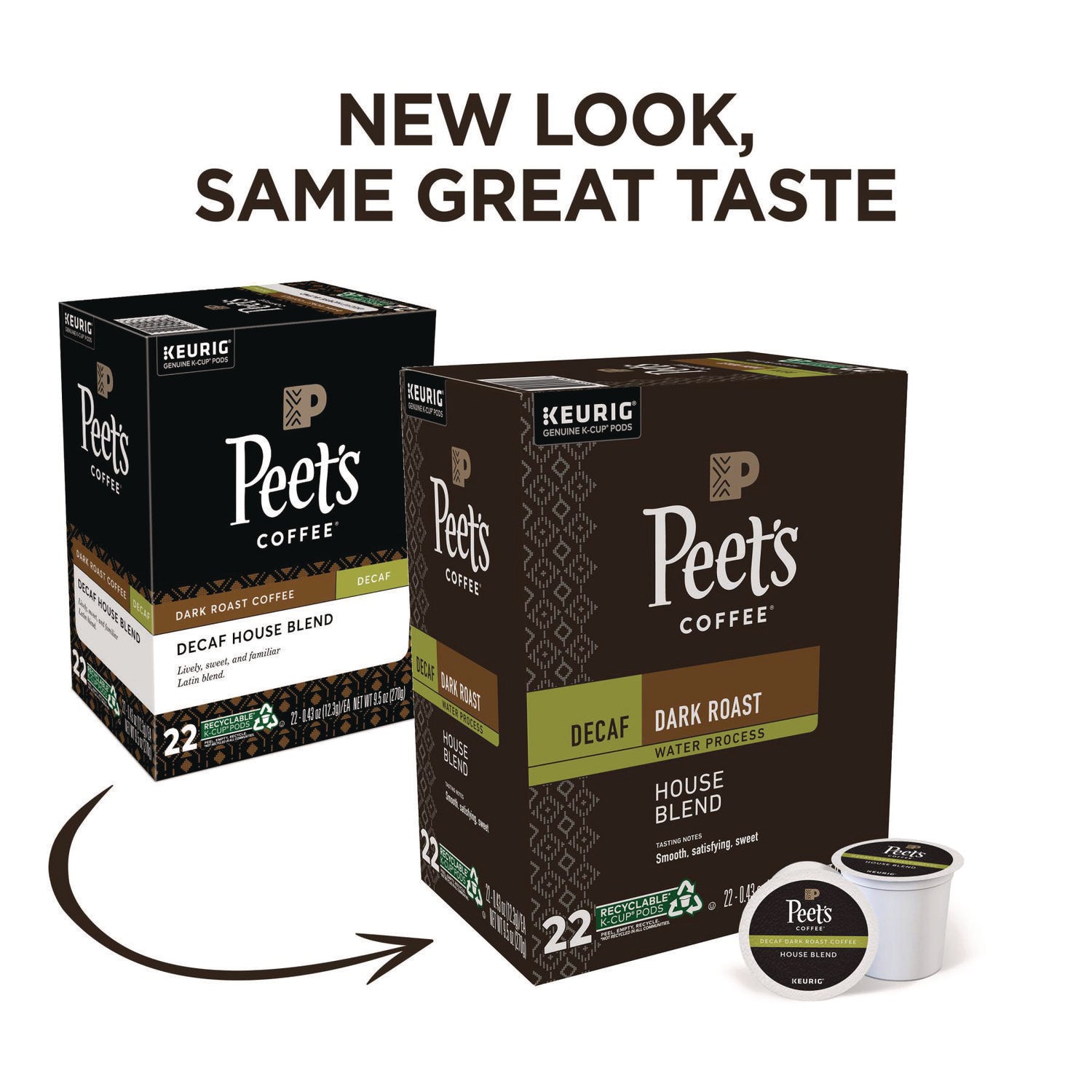 House Blend Decaf K-Cups, 22/Box