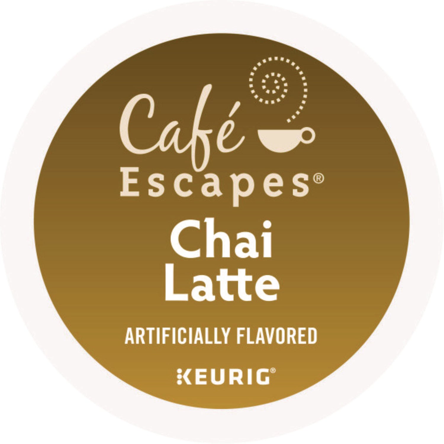 Cafe Escapes Chai Latte K-Cups, 24/Box