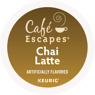 Cafe Escapes Chai Latte K-Cups, 24/Box
