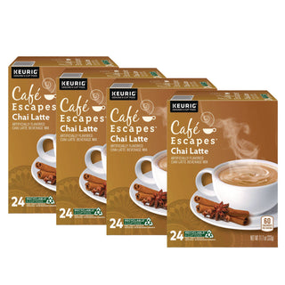 Cafe Escapes Chai Latte K-Cups, 96/Carton