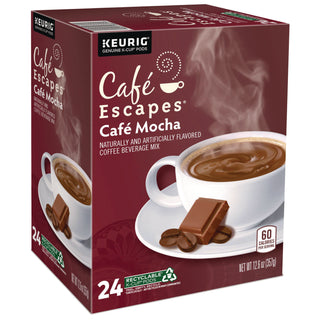 Cafe Escapes Mocha K-Cups, 24/Box