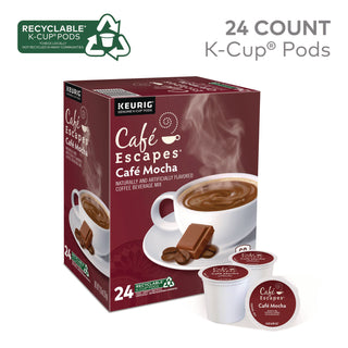 Cafe Escapes Mocha K-Cups, 24/Box