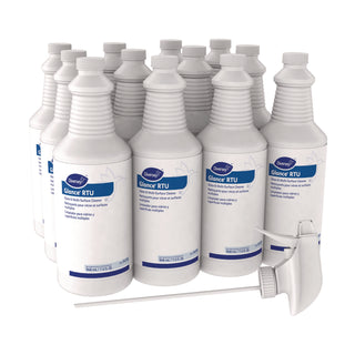 Glance Glass and Multi-Surface Cleaner, Original, 32 oz Spray Bottle, 12/Carton