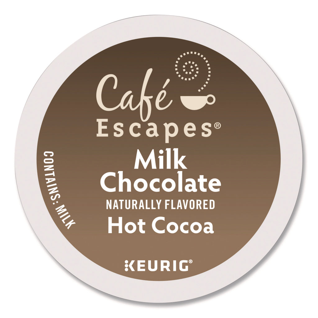 Cafe Escapes Milk Chocolate Hot Cocoa K-Cups, 24/Box