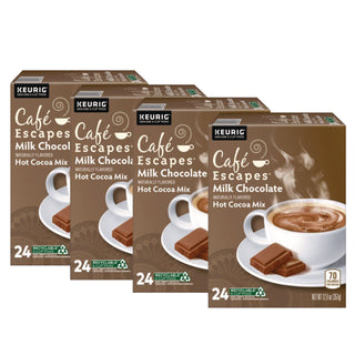 Cafe Escapes Milk Chocolate Hot Cocoa K-Cups, 96/Carton