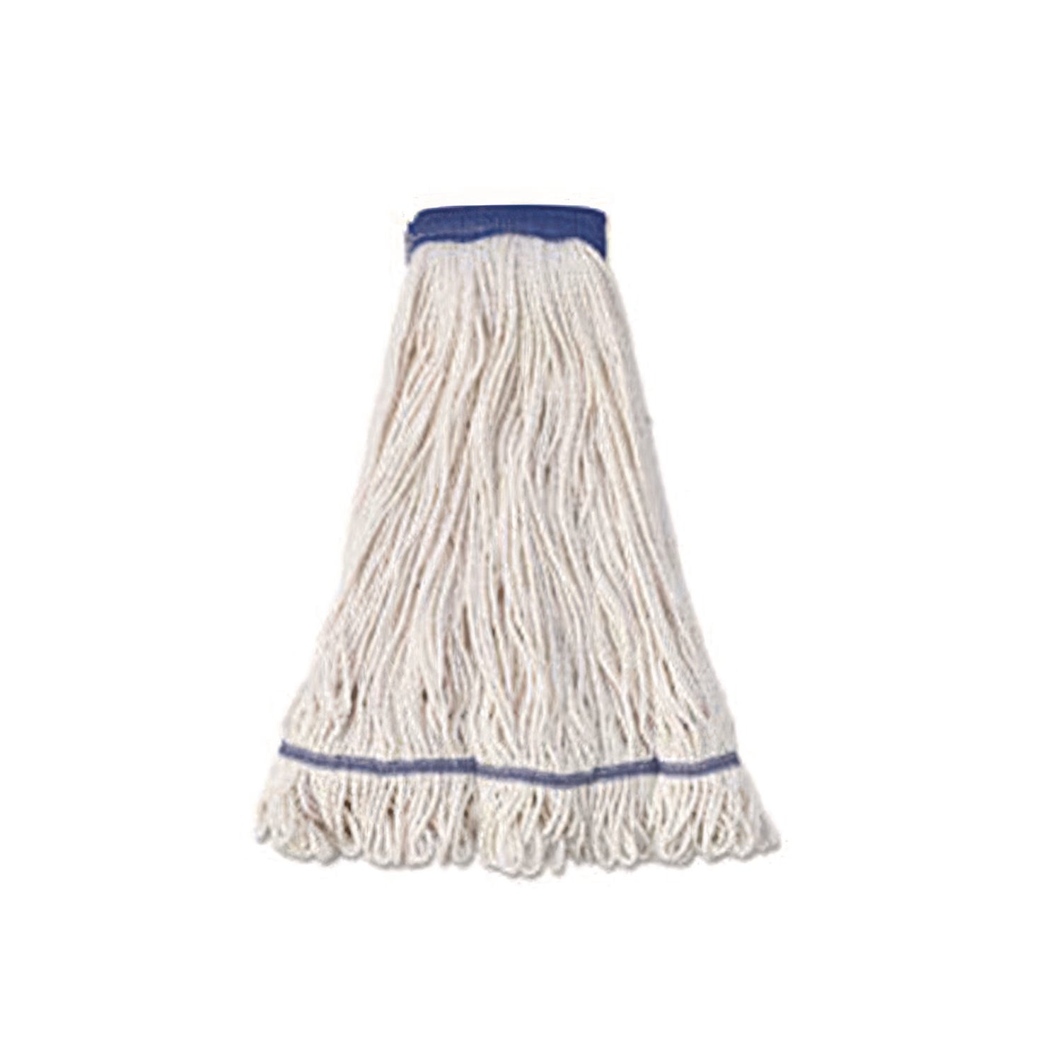 Mop Head, Super Loop Head, Cotton/Synthetic Fiber, X-Large, White, 12/Carton