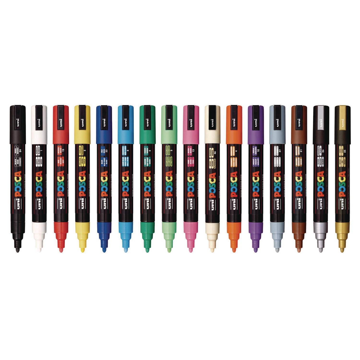 Permanent Specialty Marker, Medium Bullet Tip, Assorted Colors, 16/Pack
