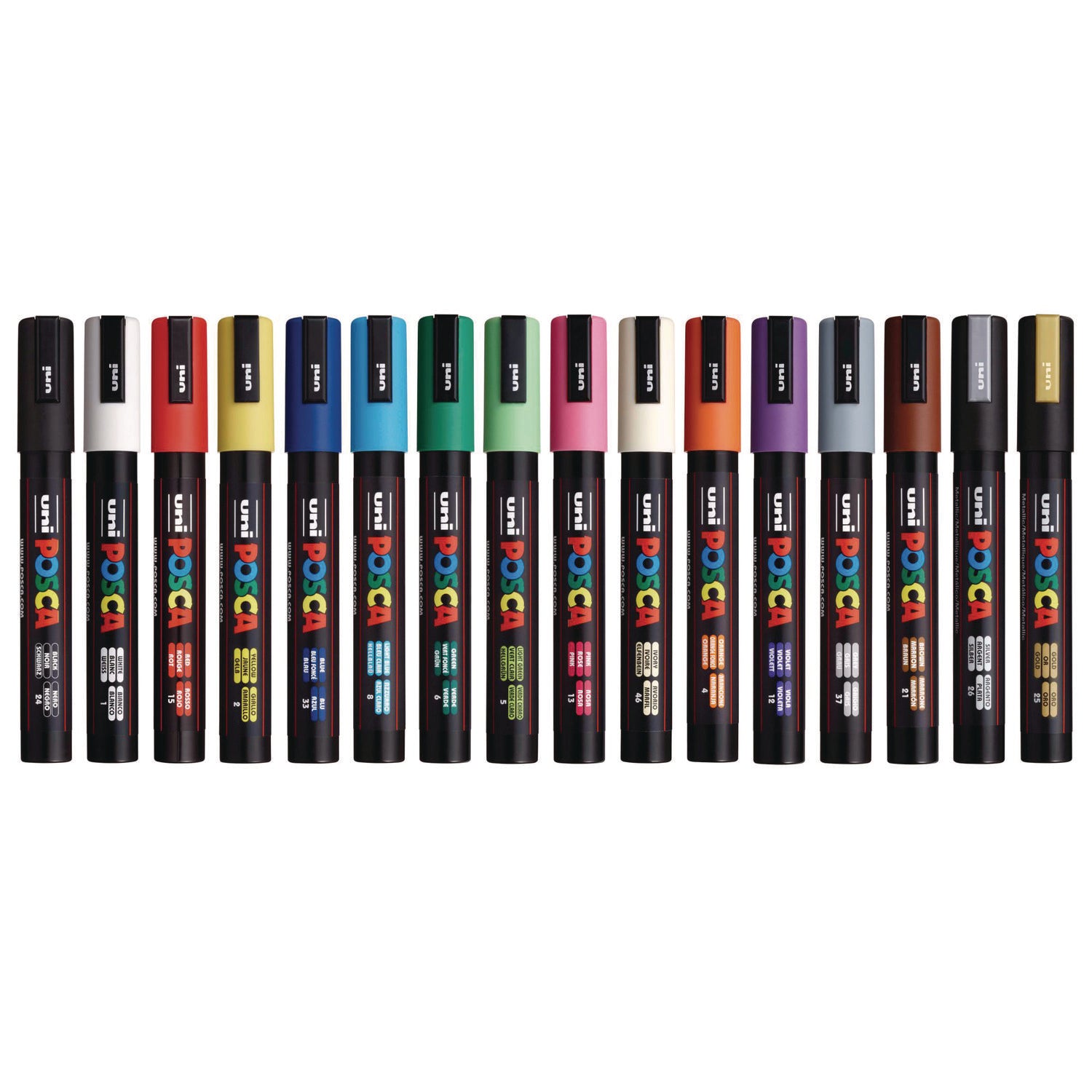 Permanent Specialty Marker, Medium Bullet Tip, Assorted Colors, 16/Pack