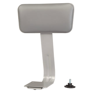 6500 Series Height Adj Heavy Duty Vinyl Swivel Stool w/Backrest, Support 500 lb, 24"-30" Seat Ht, Gray, Ships in 1-3 Bus Days
