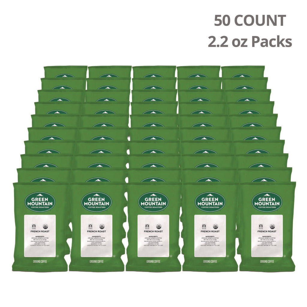 French Roast Coffee Fraction Packs, 2.2oz, 50/Carton