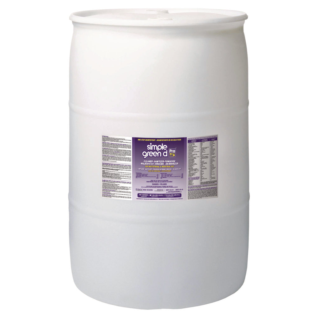 d Pro 5 Disinfectant, Unscented, 55 gal Drum