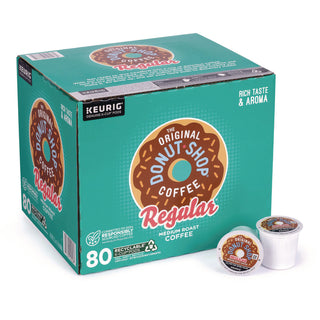 Donut Shop Coffee K-Cups, Regular, 100/Carton, Ships in 1-3 Business Days