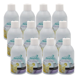 Premium Metered Air Freshener Refill, Lavender Lemonade, 5.3 oz Aerosol Spray, 12/Carton