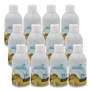 Premium Metered Air Freshener Refill, Citrus, 6.6 oz Aerosol Spray, 12/Carton