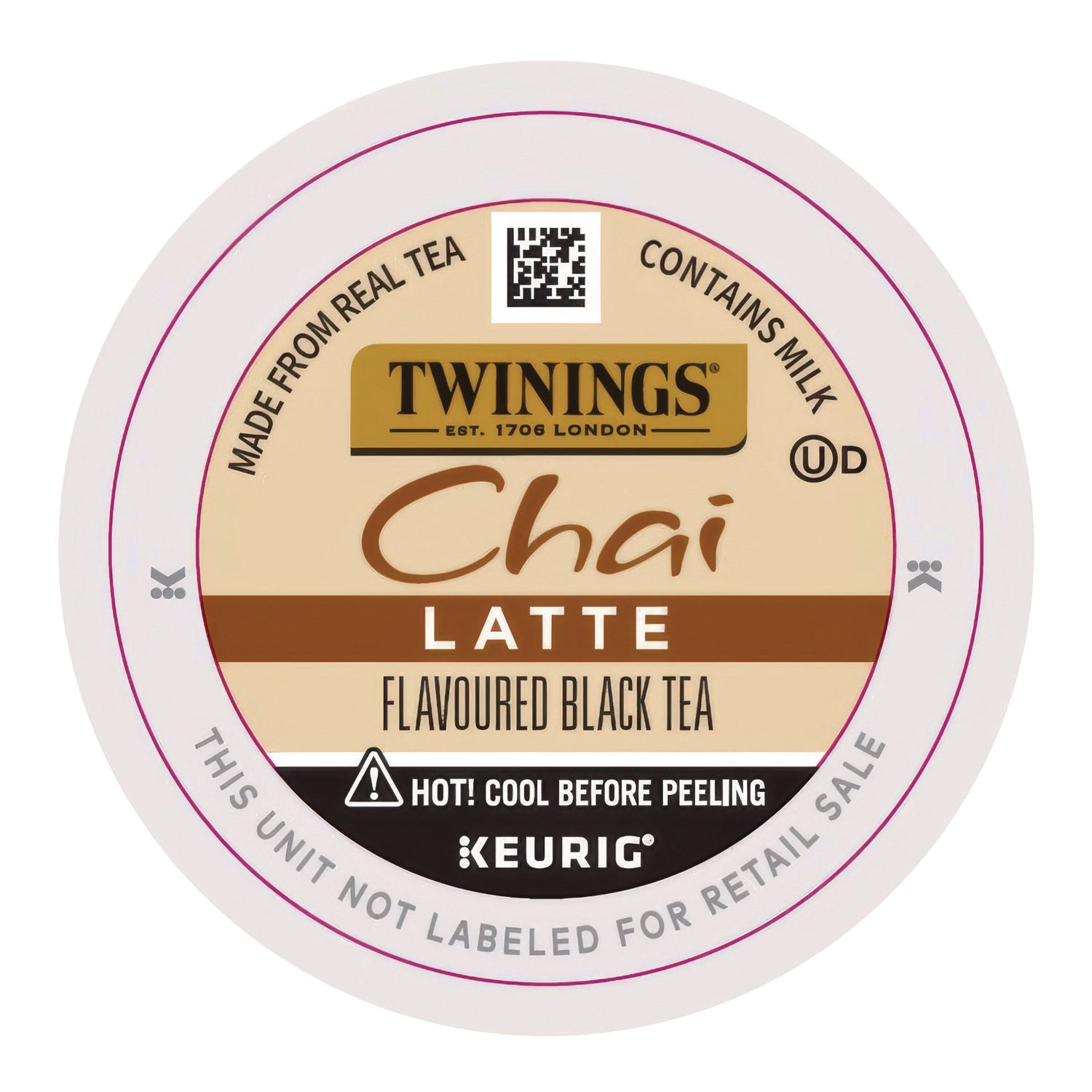 Tea K-Cups, Chai Tea with Non-Fat Milk and Sweetener, 0.53 oz K-Cups, 24/Box