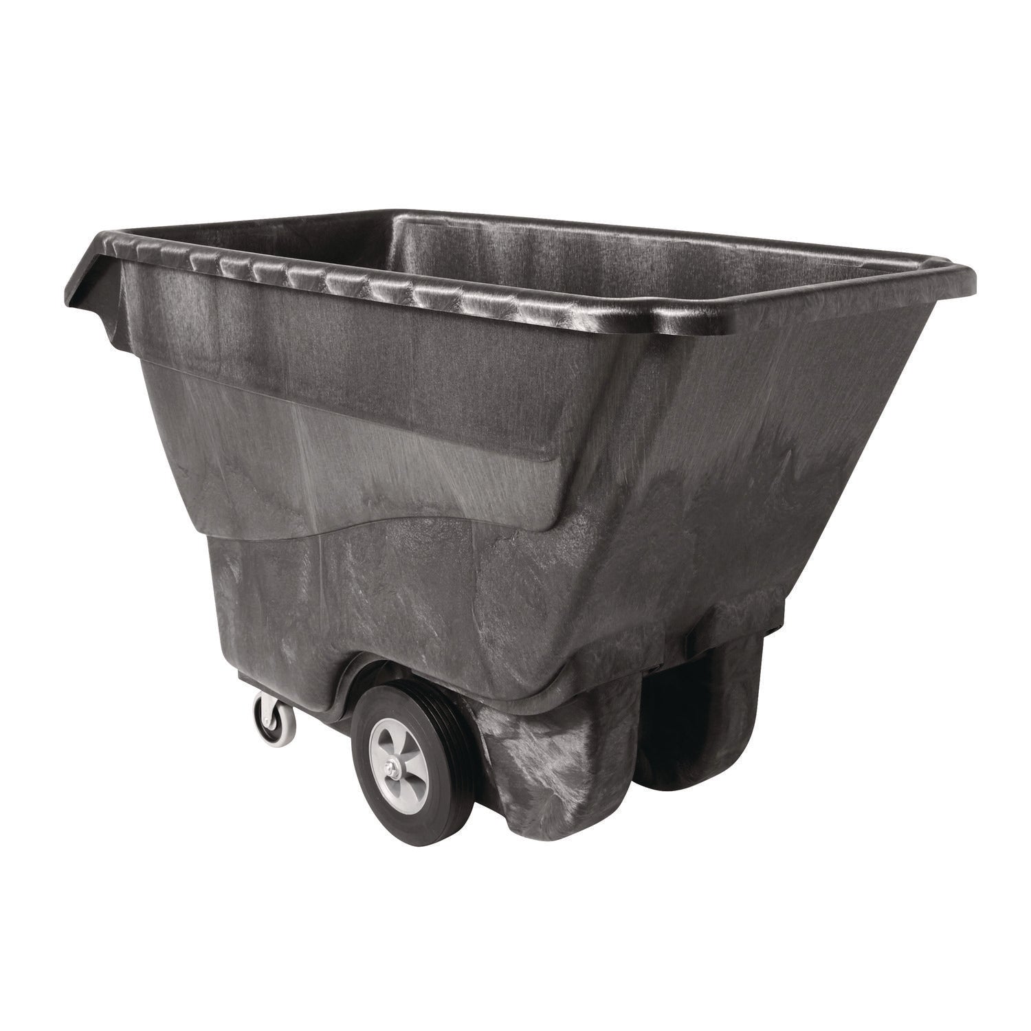 Structural Foam Tilt Truck, 202 gal, 1,250 lb Capacity, Plastic, Black