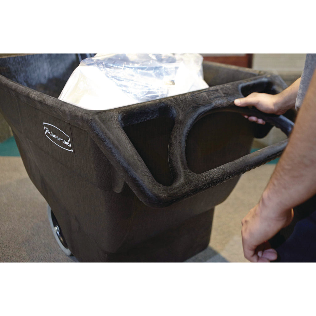 Structural Foam Tilt Truck, 151 gal, 1,000 lb Capacity, Plastic, Black