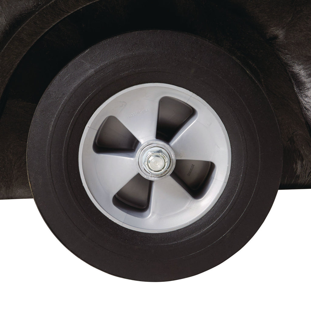 Structural Foam Tilt Truck, 151 gal, 1,000 lb Capacity, Plastic, Black